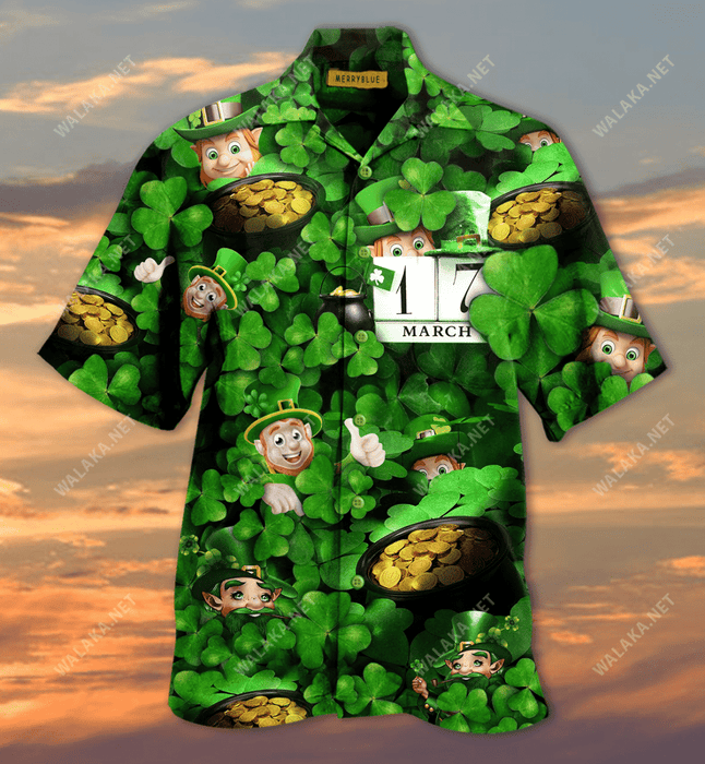 I Saw You Leprechauns Saint Patrick's Day Hawaiian Shirt