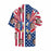 Custom Face Eagle Flag Men's All Over Print Hawaiian Shirt